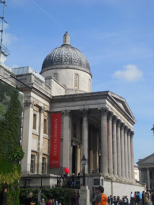 伦敦 英国 特拉法加广场 旅游景点