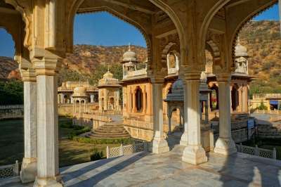 Gaitore Ki Chhatriyan 印度 斋浦尔 建筑学 支柱