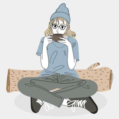 女士 杯子 咖啡 豆豆 喝 闲暇 生活方式 有机的 自然 户外