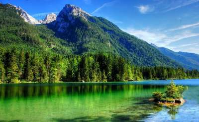 拉姆绍 Hintersee 巴伐利亚 上巴伐利亚 贝 山 湖