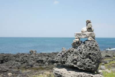 济州岛 景观 海洋 济州 济州海 石头 波 大韩民国 大自然