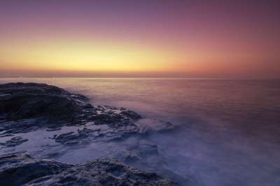 海景 日出 岩石 景观 地平线 海 海洋 日落