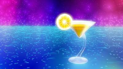 鸡尾酒 抽象的 多彩多姿的 氖 3D 搅拌机