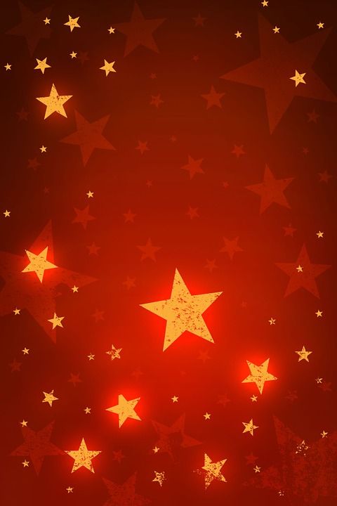 星星 圣诞节 采油 抽象 Nightsky 红色的