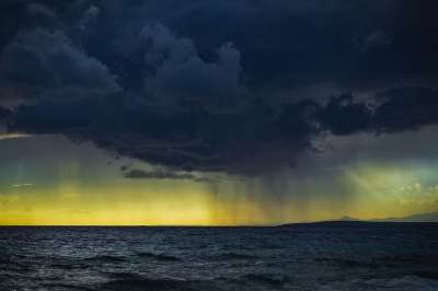风暴 云 天空 天气 自然 雷雨 引人注目 威胁 黑暗的 海