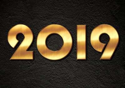 西尔维斯特 横幅 在今年 新年除夕 金子 金属 闪闪发光 闪耀
