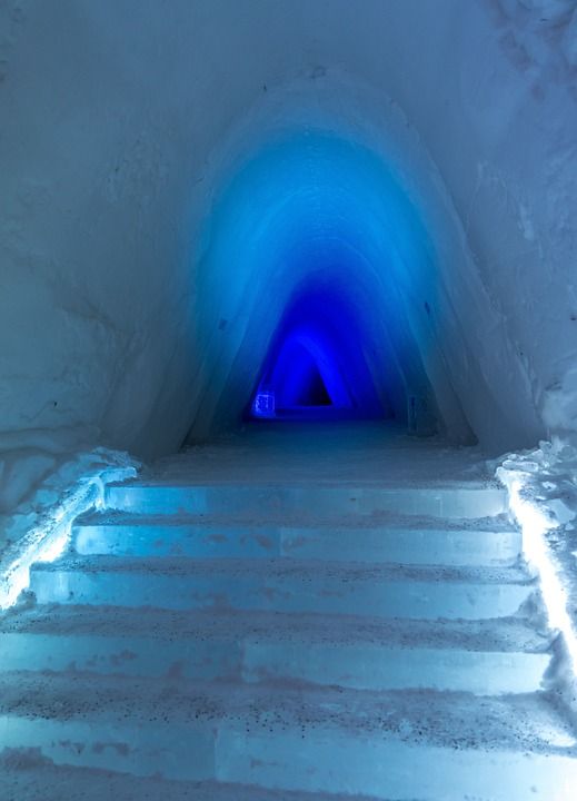 Snowhotel 冰吧 冰雕 希尔科内斯 挪威 山 景观 雪
