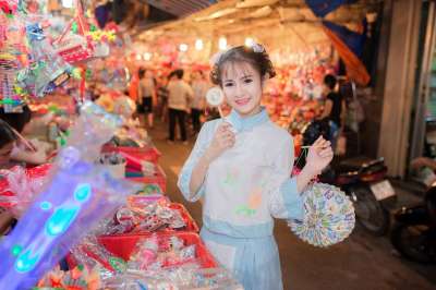 中秋 节日 灯笼 月亮 中国人 秋天 中 文化 喜庆的 中国