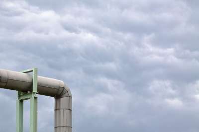 管子 天空 工厂 行业 工业厂房 金属 活力 加热 地区供暖