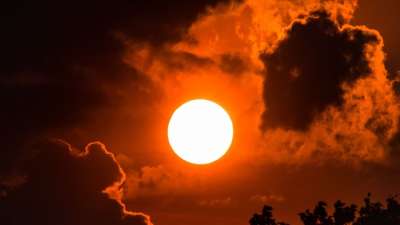 日落 云 太阳 天堂 前夕 黄昏 晚上的气氛 阳光 橙色的