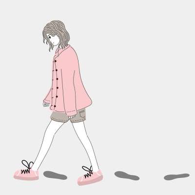 女士 步行 脚印 旅行 女孩 女性 年轻 走 时尚 风格