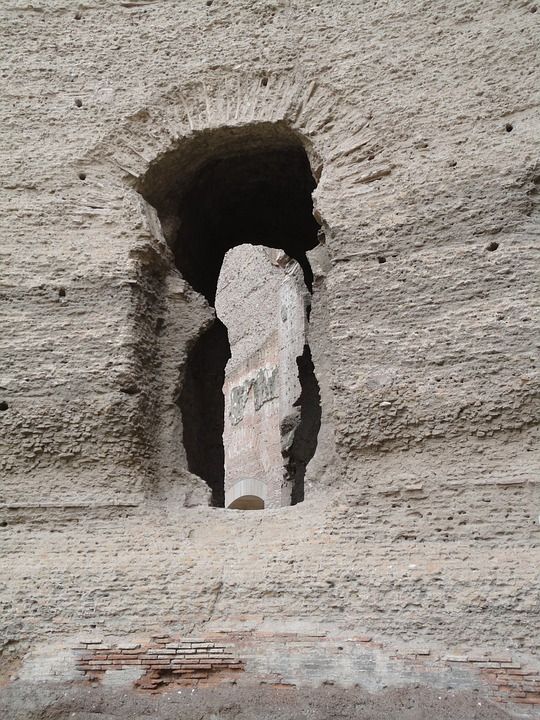 窗户 废墟 罗马 意大利 建造 地标 文化 老的 古老的 历史