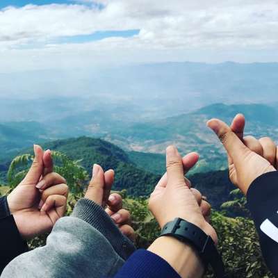 山 自然 游客 树 户外的 旅行 华丽的 安静的 地形 绿色