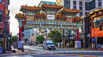 唐人街 区 哥伦比亚 直流电 华盛顿 中国人 文化 市中心