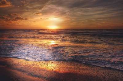 太阳 丹麦 夏天 海 日落 自然 天堂 景观 水 云 波浪