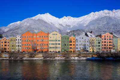 因斯布鲁克 奥地利 冬天 雪 山 景观 滑雪 高山 滑雪者