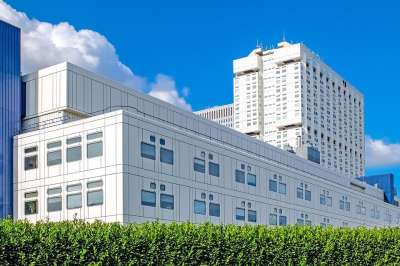 建造 医院 白色的 现代的 城市的 伊拉斯莫斯 鹿特丹 荷兰