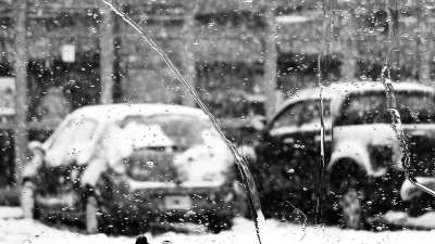 雪 天气 冬天 寒冷的 霜 冰 汽车 停车处 雨 融化 水