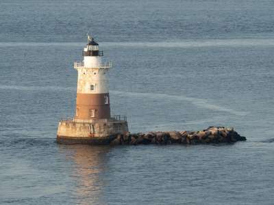 灯塔 海洋 海 水 海岸 景观 岩石 导航 地标 信标