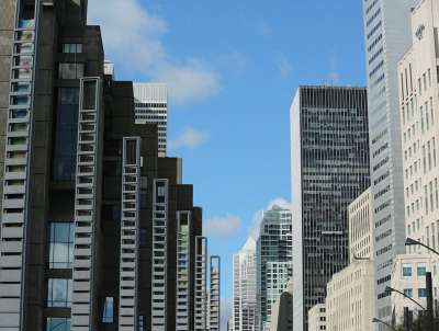 办公大楼 摩天大楼 建筑物 城市的 纽约 美国 公司的 墙壁