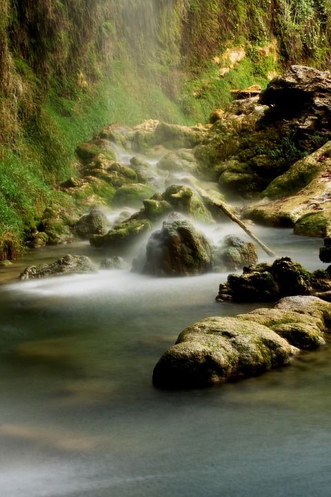瀑布 自然 绿色 自然生命 背景 流水 目标 土耳其 露天