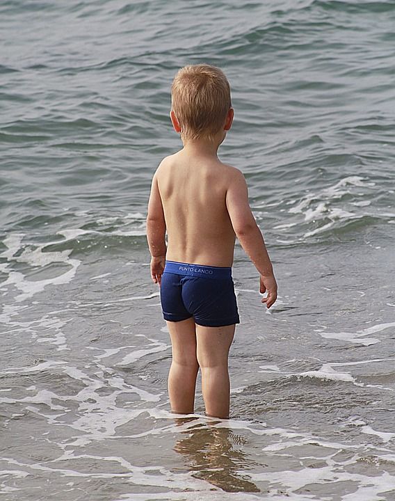 海滩 儿童 海 游戏 沙滩游戏 夏天 假日 侧推