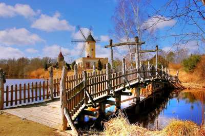 磨 Gifhorn 博物馆 自然 下萨克森州 磨坊博物馆 水 建造
