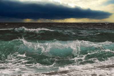 波浪 海洋 风暴 地平线 天空 云 海 水 自然 海景