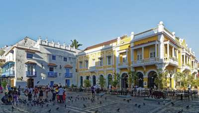 哥伦比亚 卡塔赫纳 城市 城市广场 殖民时期建筑 旅行 建造