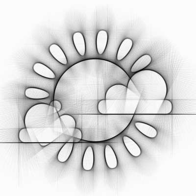太阳 画画 铅笔 抽象的