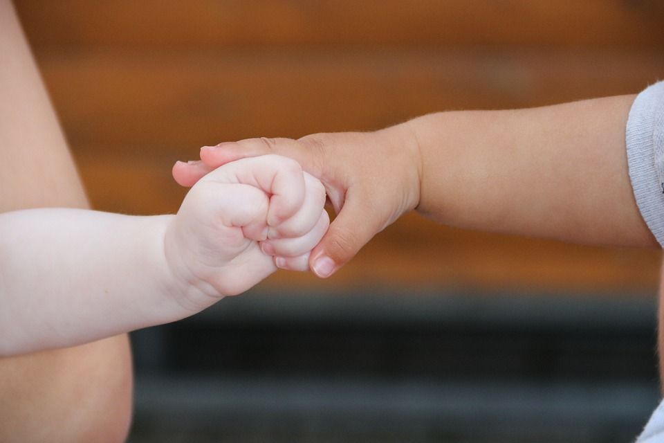 孩子们, 婴儿, 手, 家庭, 手指, 小孩子