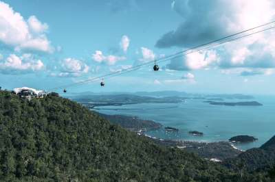 马来西亚 兰卡威 缆车 旅行 夏天 海滩 天空 云 旅游 亚洲