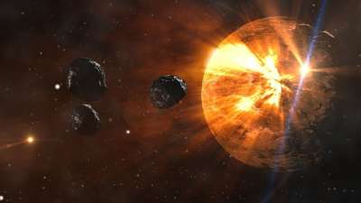 小行星 行星 空间 流星 销毁 彗星 世界末日 火山口 大决战