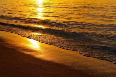 日落 海滩 海 太阳 海洋