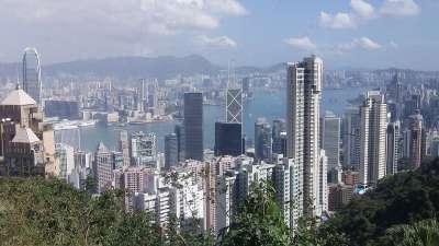 香港 摩天大楼 城市 天际线 结构 建造 城市景观 城市的 亚洲
