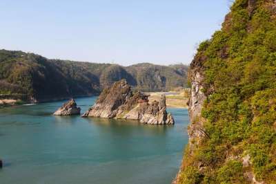 Dodam三峰 大自然 旅行 岩石 风光 丹阳 河 岛