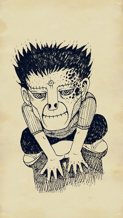 怪物 坏家伙 童话故事 绘画 幻想 画画 卡通片 喜悦