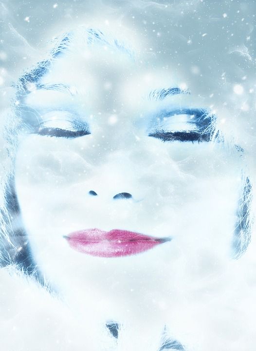 女士 脸 女性 美丽的 冬天 暴风雪 寒冷的 肖像 人