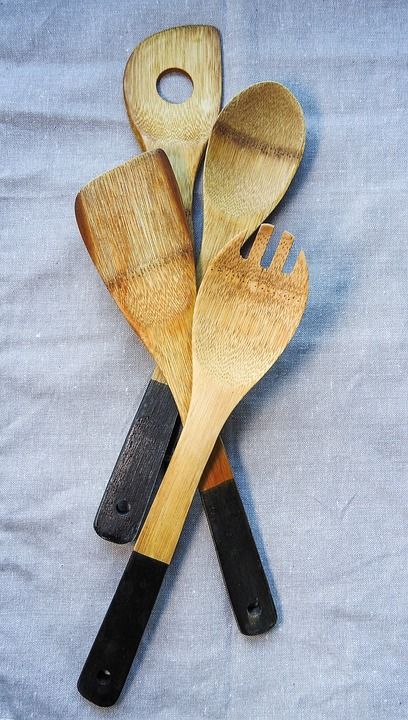 木头 木制的 用具 餐具 勺子 厨具 乡村 厨房 设备 工具