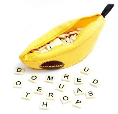 拼字 Bananagrams 游戏 玩具 字母 单词 思考