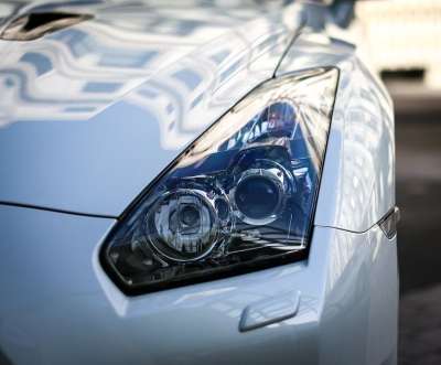 日产游戏 日产 总站 车 R35 头灯 哥斯拉 快速地 车辆