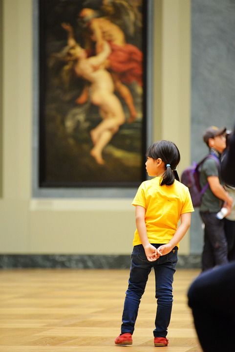 卢浮宫 艺术 儿童 巴黎 法国 博物馆 文化 展览 旅游 绘画