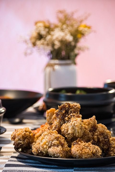 炸鸡 食物 午餐 美食家 盘子 油炸