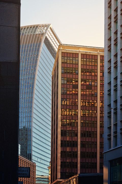 伦敦 摩天大楼 峡谷 建筑学 天际线 地标 城市 建造 城市景观