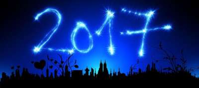 新的一年的一天 西尔维斯特 城市 轮廓 在今年 年 数字