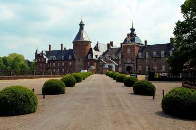 封闭安霍尔特 Anholt 胡志明市 城堡 观光 塔 庭院的城堡