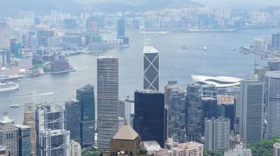 香港 城市 全景 建筑物 摩天大楼 香港 香港 香港 香港