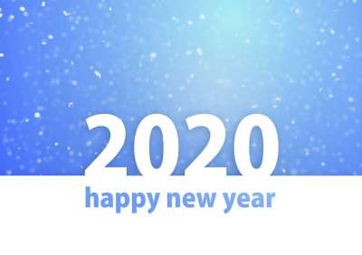 新年快乐 新年的问候 倒Féliciter Pf2020年 除夕夜