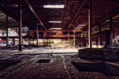 丢失的地方 工厂 大厅 弃 Pforphoto 神秘 石工 残破