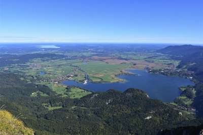 阿尔卑斯山 Kochelsee 湖 假期 滨湖科黑尔我看看